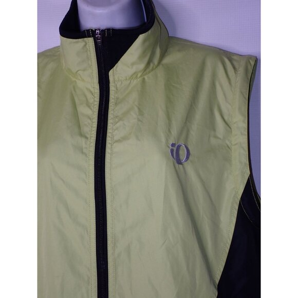 Pearl Izumi Cycling Vest Women‎ L Green Black Full Zip Athletic Running - Picture 3 of 6